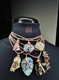 Image 4 of Cubed Pyrite Copper Necklace