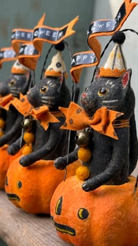 Image 3 of Halloween Cats in Jack-o-Lanterns
