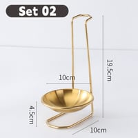 Image 12 of Kitchen Accessories Vertical Single/Double Ladle Spoon Utensil Rack Soup Spoon Rest Stand 