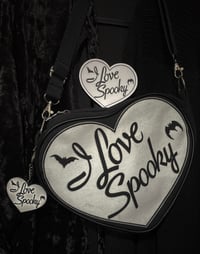 Image 1 of I Love Spooky Crossbody Canvas Bag