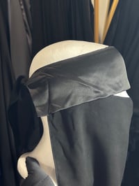Image 1 of Satin Band Extra Long Niqab 