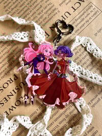 Image 3 of PRE-ORDER - Yuri Keychains! Green Yuri and Utena