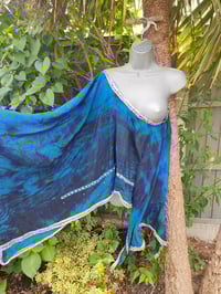 Image 4 of Poncho Woodstock Top -free size Greek blue