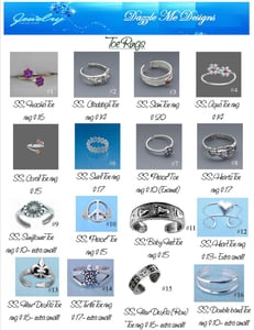 Image of Sterling Silver Toe rings or Childrens Rings- Page 3 (with varying prices)