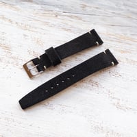 Image 3 of 20mm Black Suede Strap