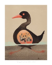 Image 1 of “Perhaps things will be calmer in here” print