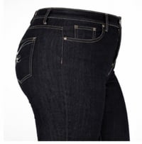 Image 2 of New Sz 18 Ashley Stewart Dark Denim Capri #226*1.4