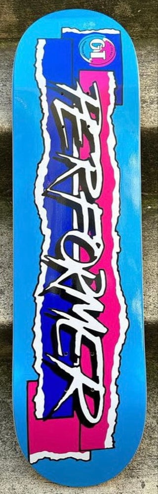 GT Performer Maui Blue Splatter Bmx Skateboard
