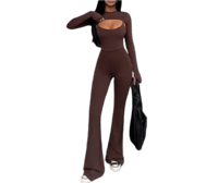 Image 2 of Round Neck 2 Piece Jumpsuit