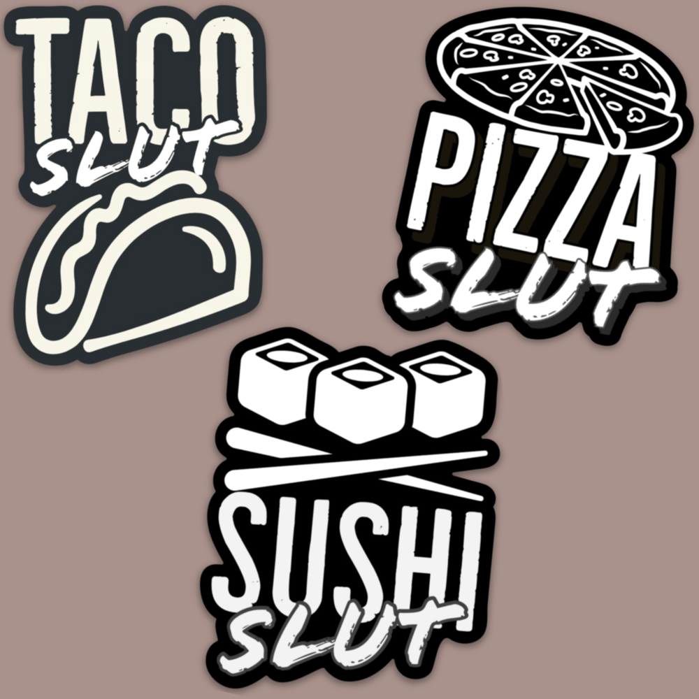 Food Slut Stickers