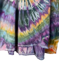 Image 5 of ♻️ UPCYCLED L/XL 100% Cotton Oversized Shirt in Dark Spiral Ice Dye