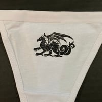 Image 2 of Hand Printed Dragon Thong