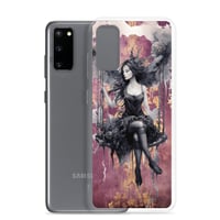 Image 13 of Dark Goth Fairy Maroon Clear Case for Samsung®