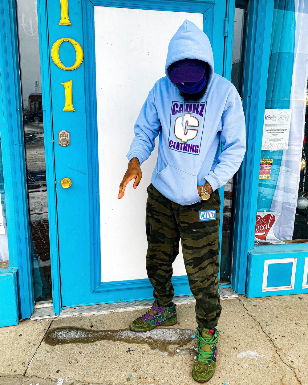Cauhz™️ Altitude Light Blue Hoodie