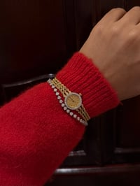 Image 3 of Vintage 1980s 14K Solid Yellow Gold & Diamond Watch From Baume&Mercier Swiss ⚜️