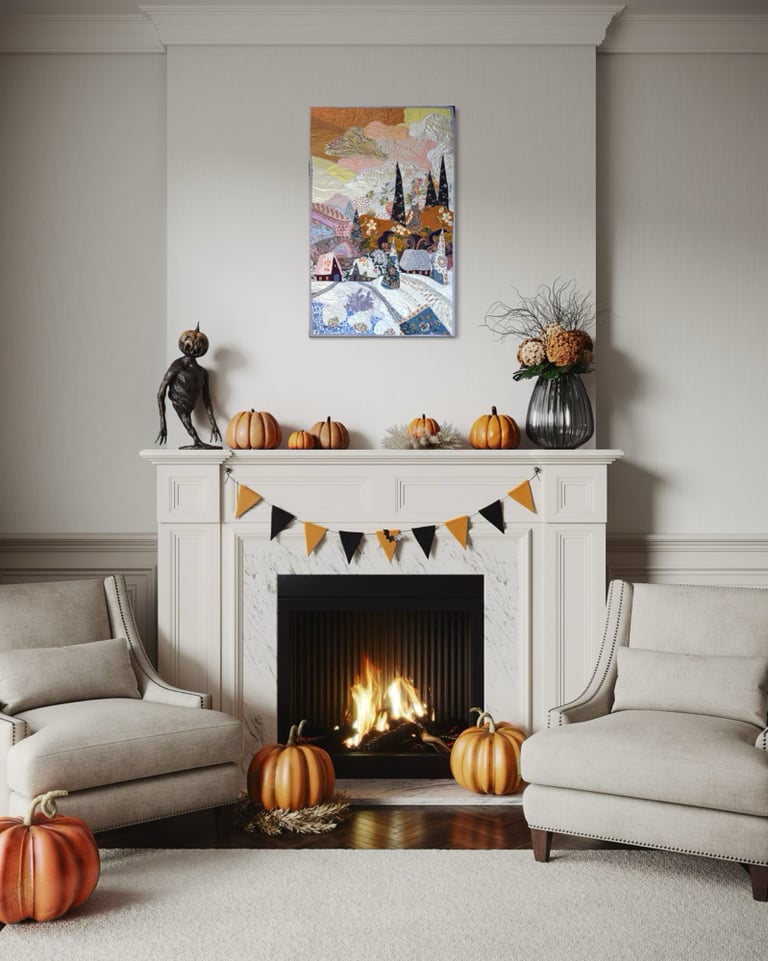 ʼWarm winter sky’ - large winter landscape, 91x58 cm Image 12