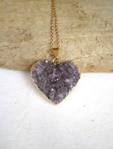 Image of Purple Heart Amethyst Necklace