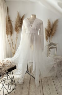 Image 1 of Off white dress for maternity photoshoots | Juliette | size S-M-L
