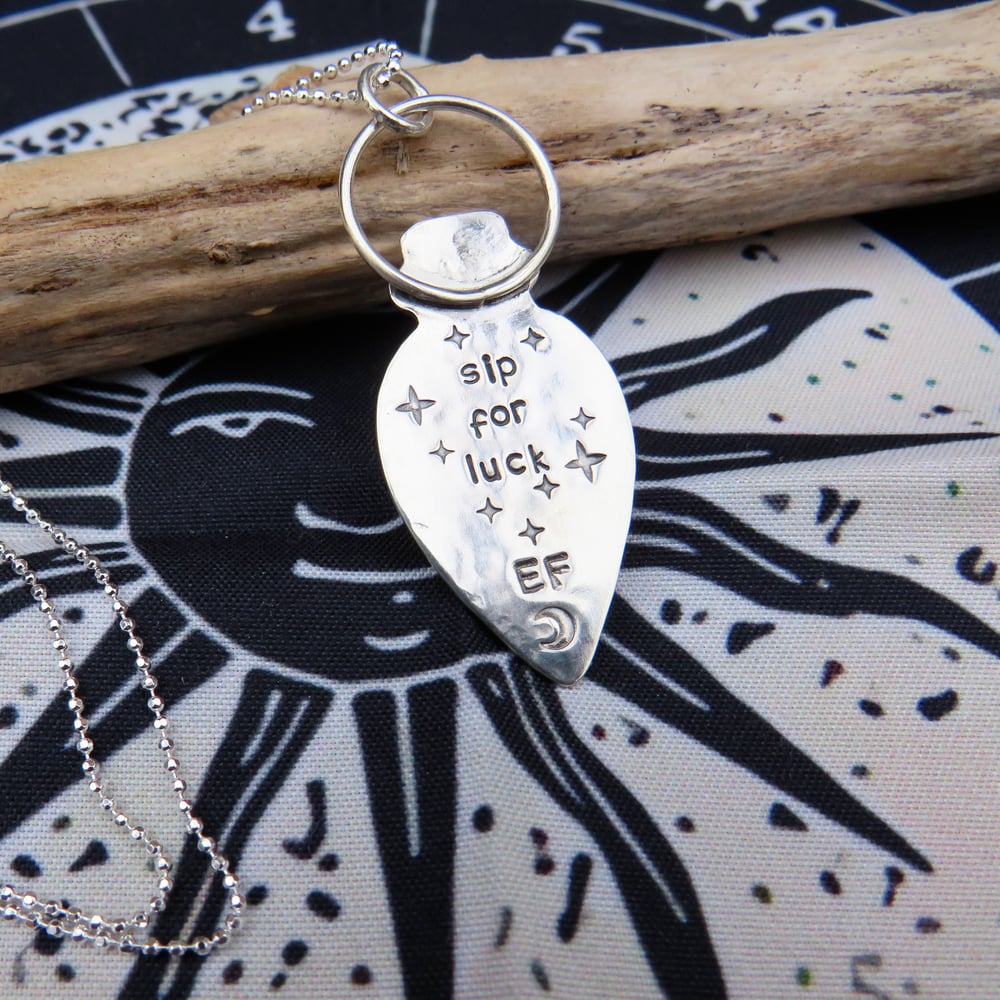 Ethereal Elixir Purpurite Potion Bottle Pendant (small) Star Detail