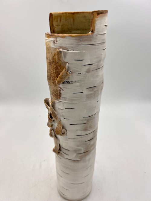 Image of Birch Vessel with earthy interior