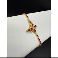 Image 2 of Red Butterfly Bracelet 