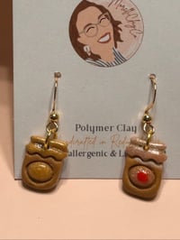 Image 1 of Peanut Butter & Jelly Earrings