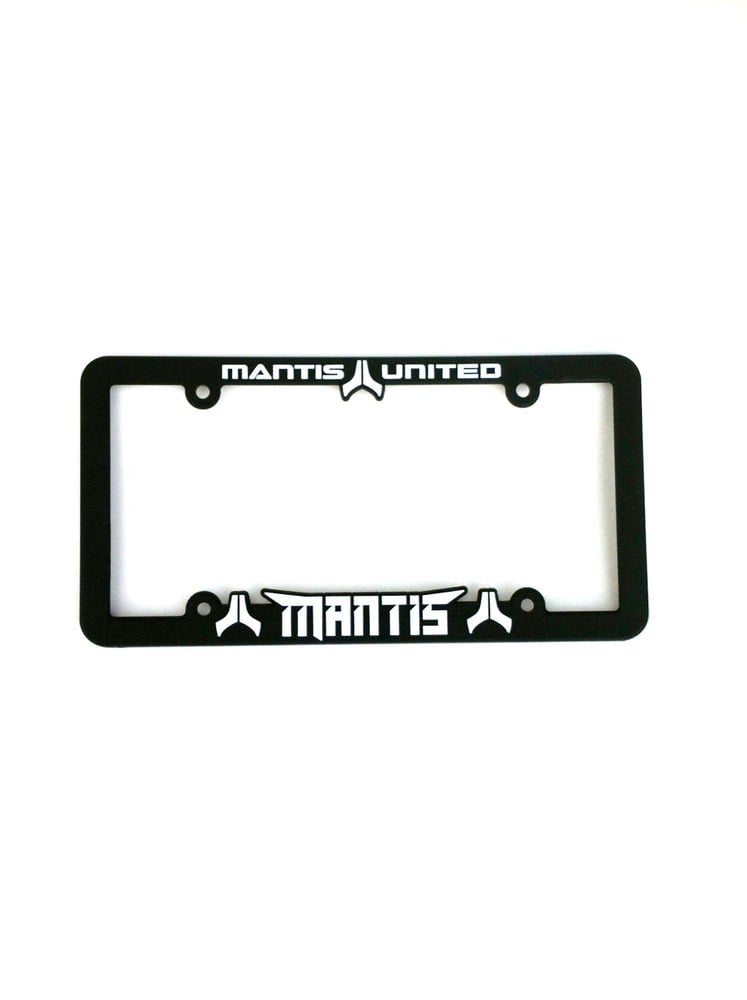 Image of Mantis United license plate frame