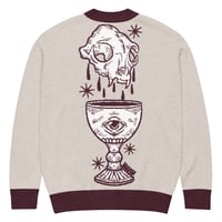 Image 2 of Cat Skull knit cardigan