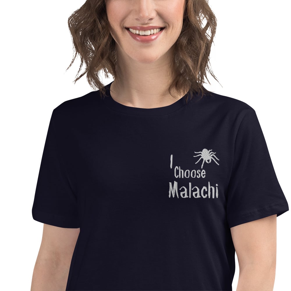 Image of Officially Licensed Little Stranger I choose Malachi embroidery t-shirt