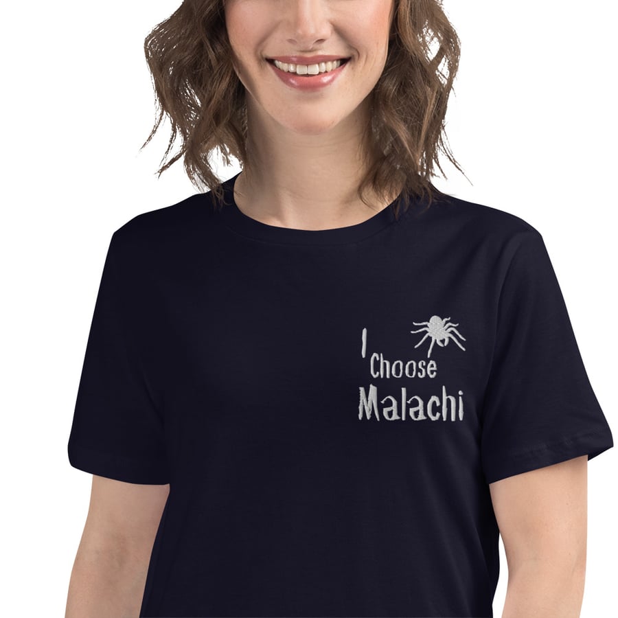 Image of Officially Licensed Little Stranger I choose Malachi embroidery t-shirt