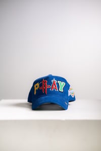 Image 5 of PRE ORDER Philippians 4:6 PRAY Hat "Blue"