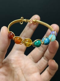 Image 2 of Seven Chakras Rainbow Lucky Bracelet