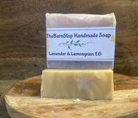 Lavender & Lemongrass Handmade Soap – Essential Oil Bar, Calming Refreshing Aromatherapy, Ec