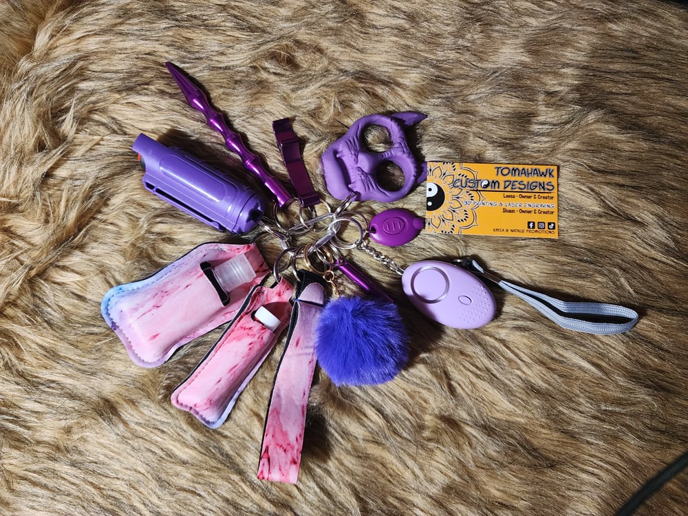 Image of Pink and purple safety set