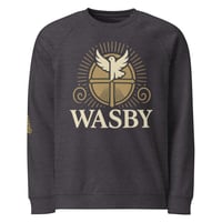 Image 3 of WASBY® Unisex Organic Raglan Christian Sweatshirt | Faithwear UK