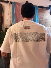 Image 3 of You are loved white with black text 