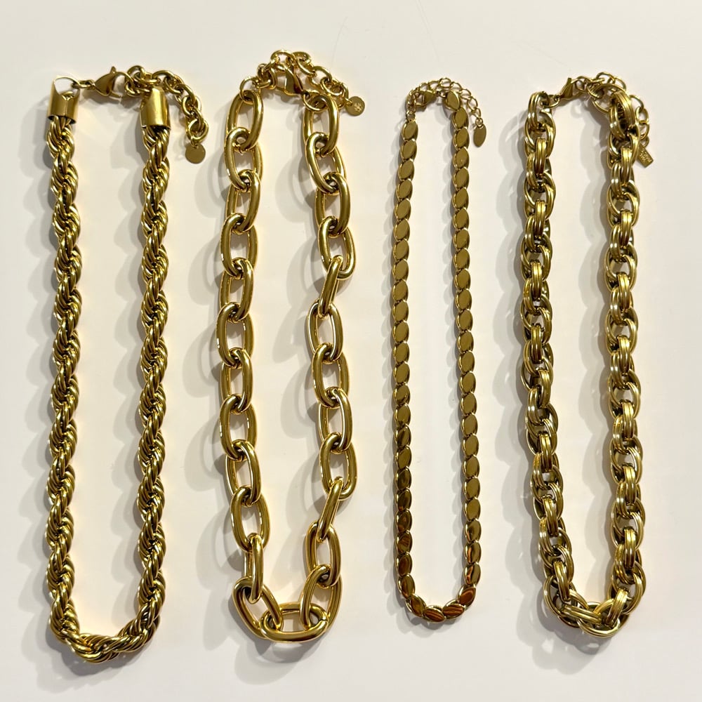 Image of COLLANA CATENA ACCIAIO