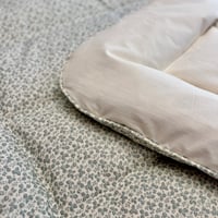 Image 1 of IN STOCK - Namay Samay 'Viha' in 'Dove' Linen Mini Eiderdown