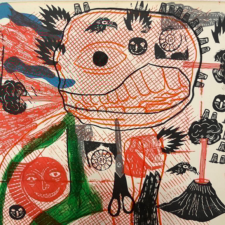 Shitstorm Hand Stamped Print No.1 Image 3