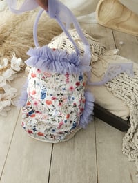 Image 2 of Sitter photo prop | bodysuit for photoshoot | Marella | age 9-12 months | lila flowers