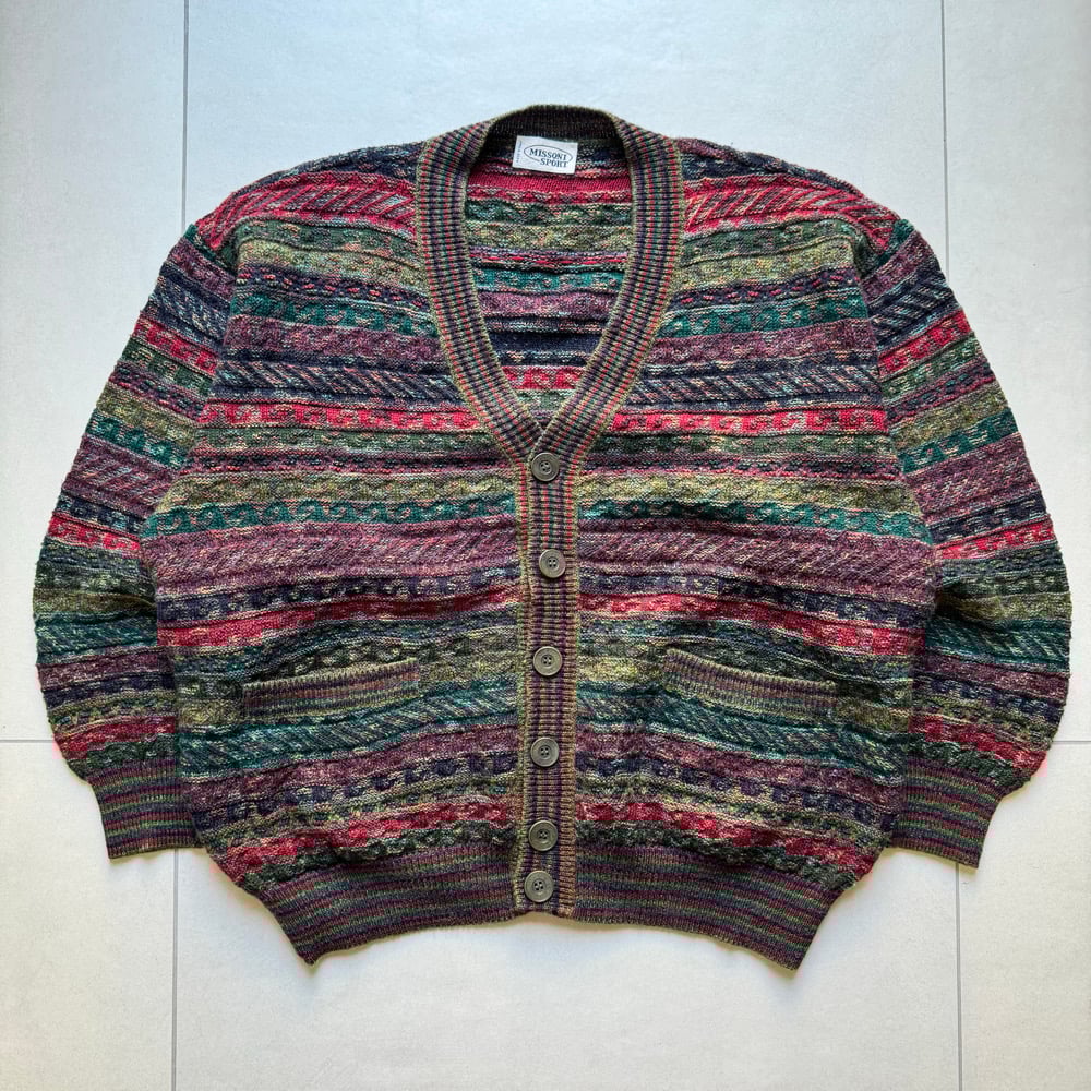 Image of 1990s Missoni Sport Cardigan, Size Medium