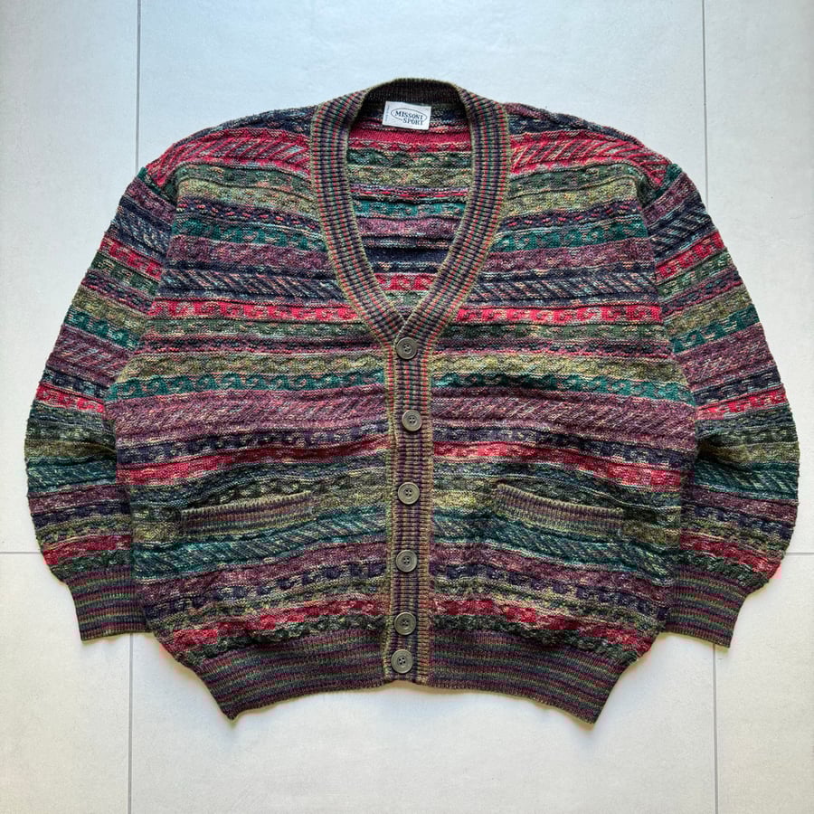 Image of 1990s Missoni Sport Cardigan, Size Medium