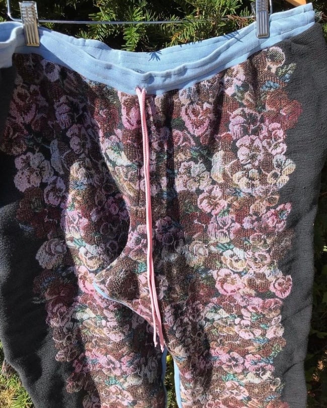 Upside Down Kentucky Pansy Fringe Pants, 40-46”