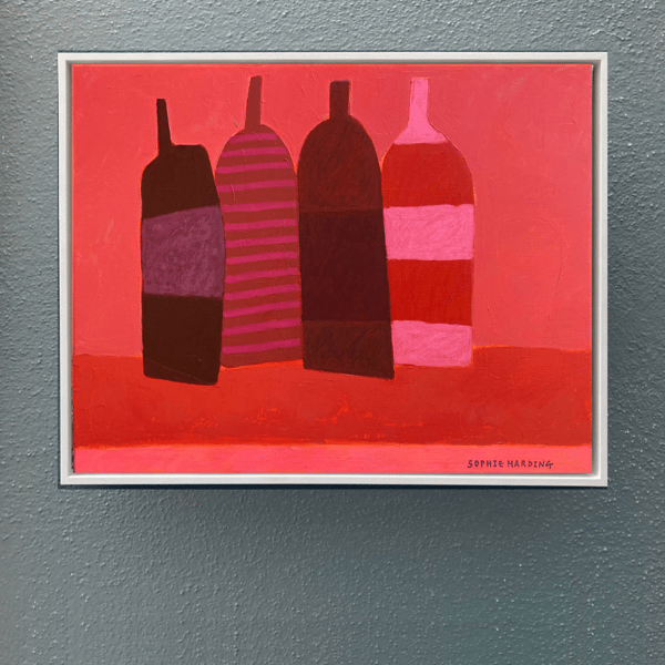 Image of Four Striped Bottles