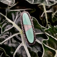 Image 1 of ⋆✶ Turquoise + Opal Inlay 3 Band Ring ✶⋆ Size 6.5 ⋆
