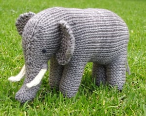 Image of Elephant Knitting Pattern, PDF