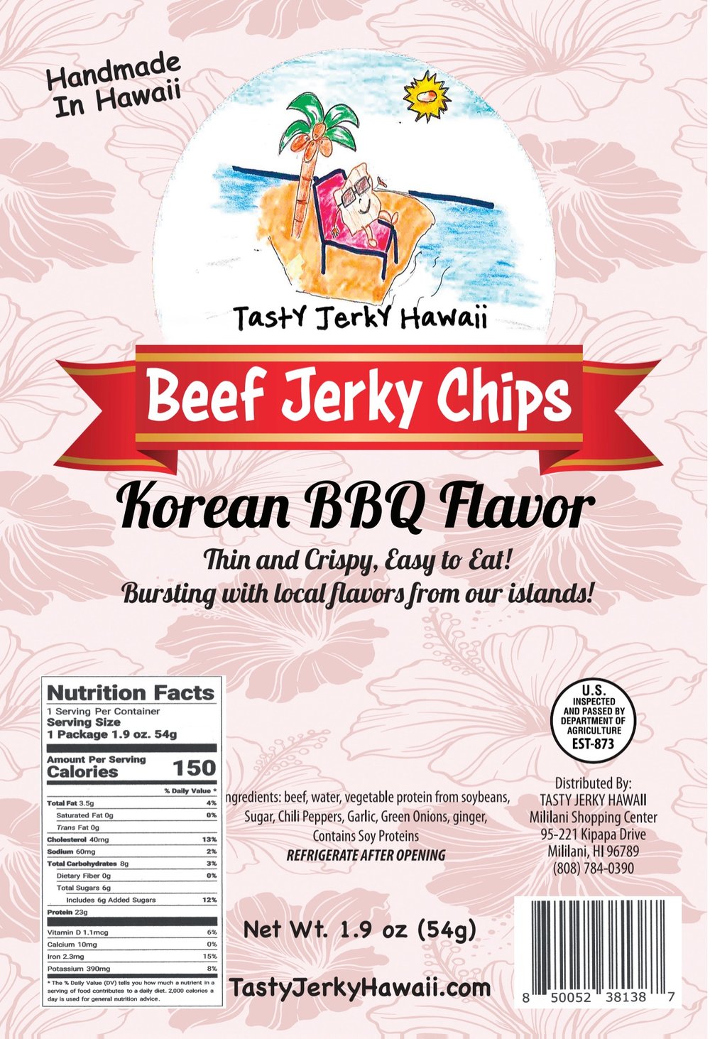 Image of Crispy beef jerky Korean BBQ style 