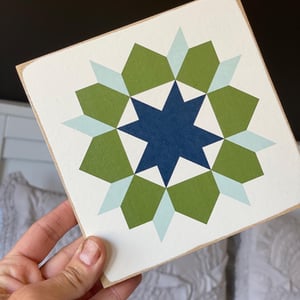 Image of 6" MINI - Christmas Star Barn Quilt