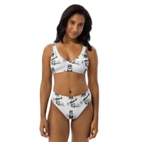 Image 1 of get down Recycled high-waisted bikini