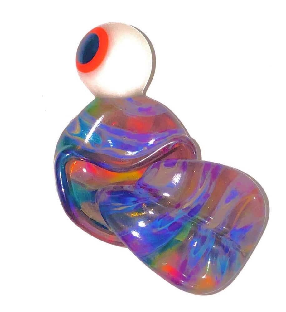 Image of Goofball Glass One Eyed Rainbow Tongue Pendant